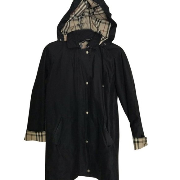 Burberry Jackets & Blazers - BURBERRY Black Wind Breaker Trench Coat size 2